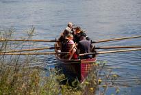 Members of the public were invited to try gig rowing Members of the public were invited to try gig rowing
